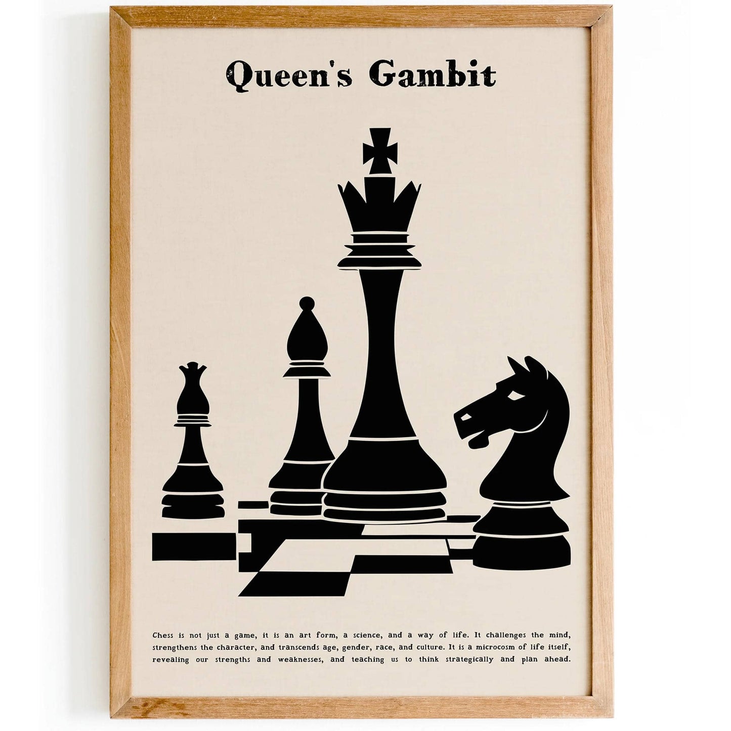 Queen's Gambit Chess Wall Art