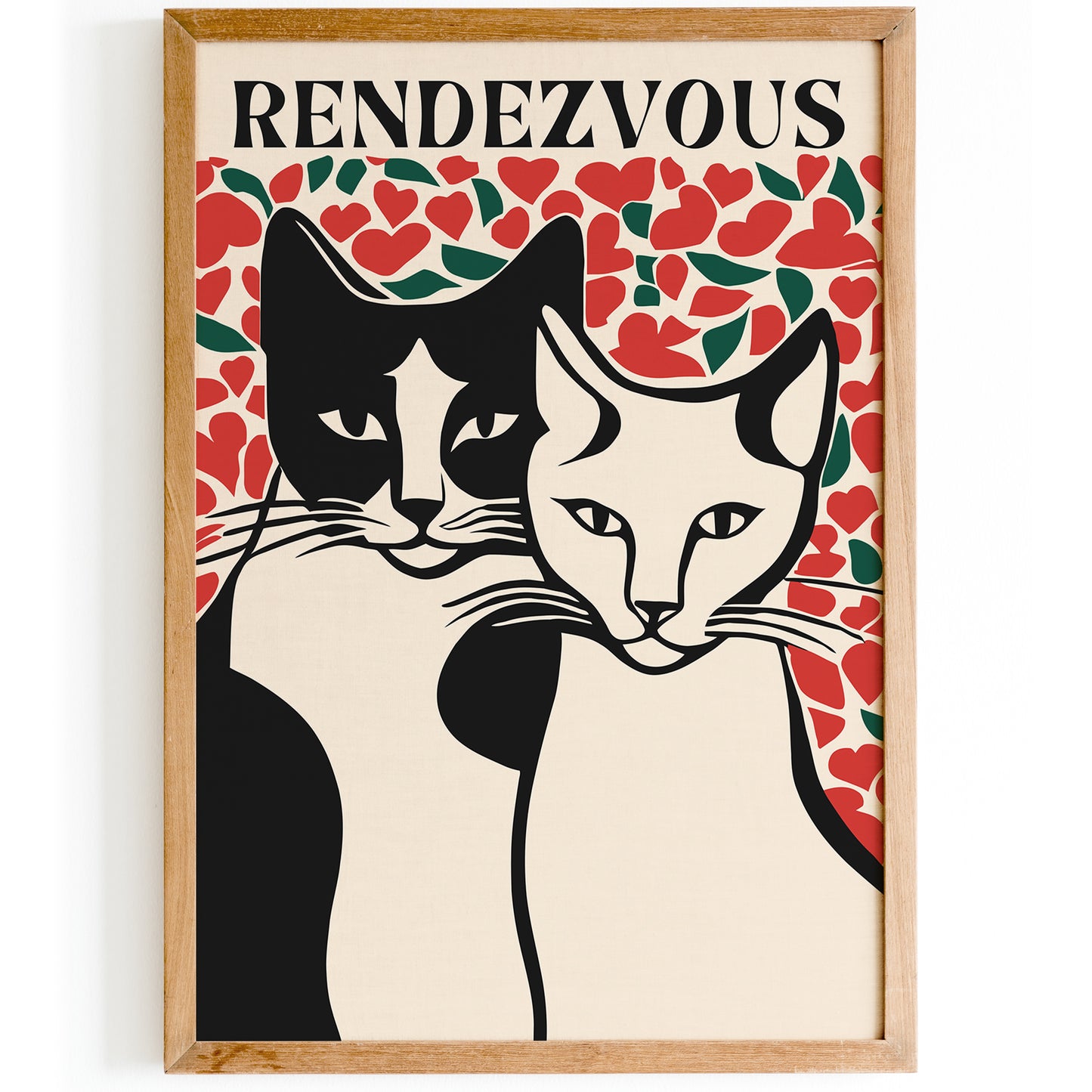 Rendevouz Cats Art Print