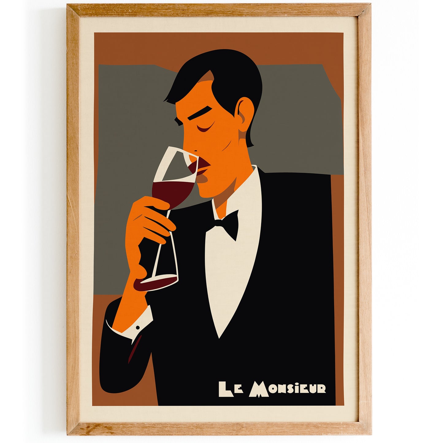 Le Monsieur French Wine Poster