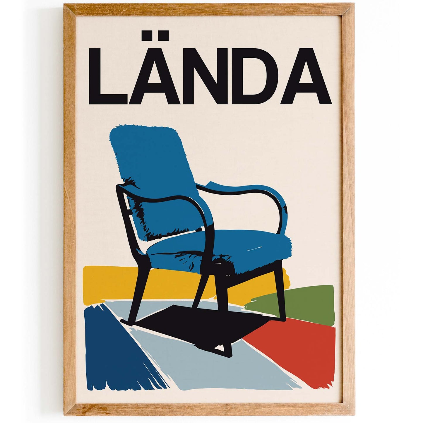 Lända Chair Reading Poster Print
