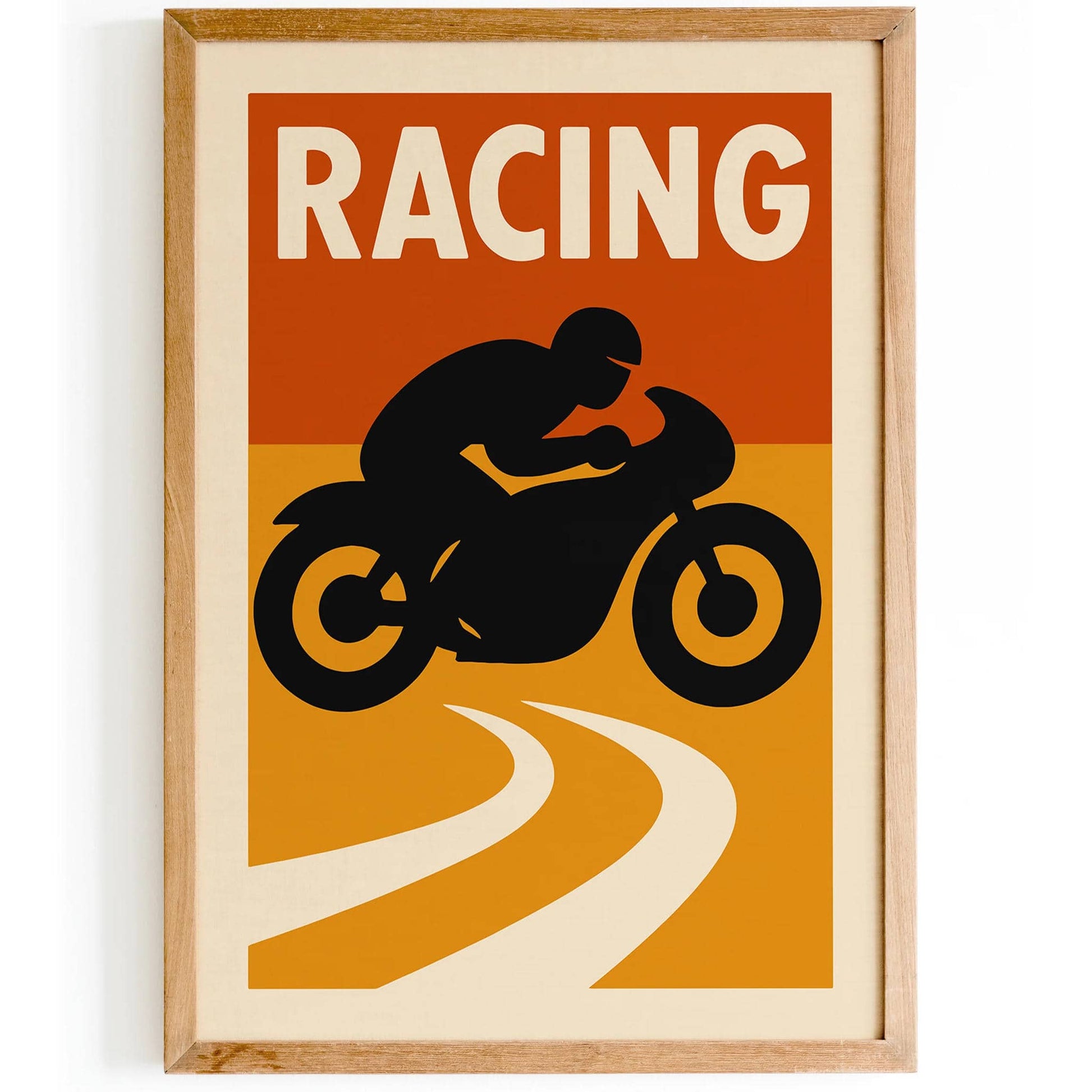 Rectangular Racing Posters Racing Sport Retro Poster – HypeSheriff