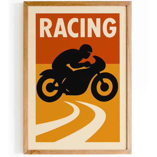 Racing Sport Retro Poster