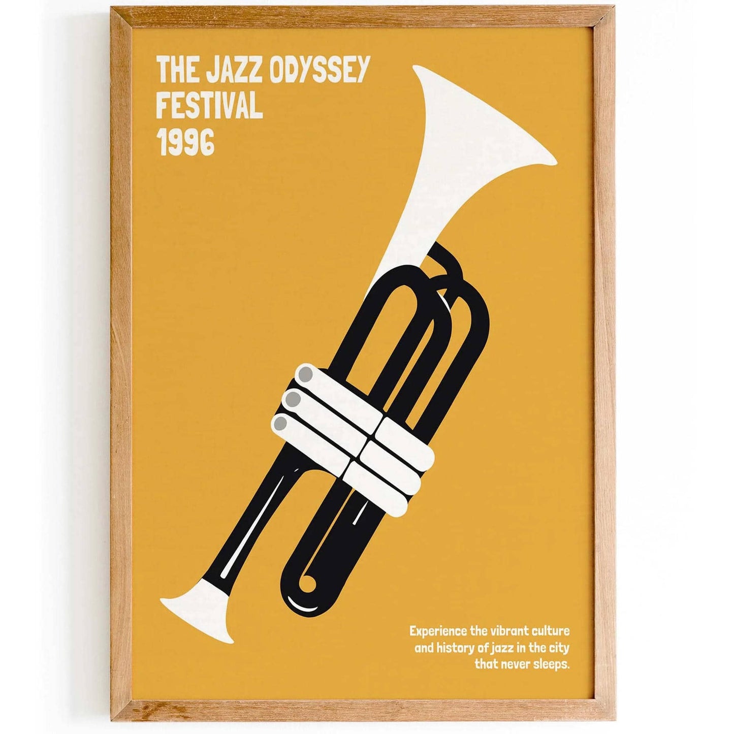 1996 Jazz Odyssey Poster - Yellow Mustard