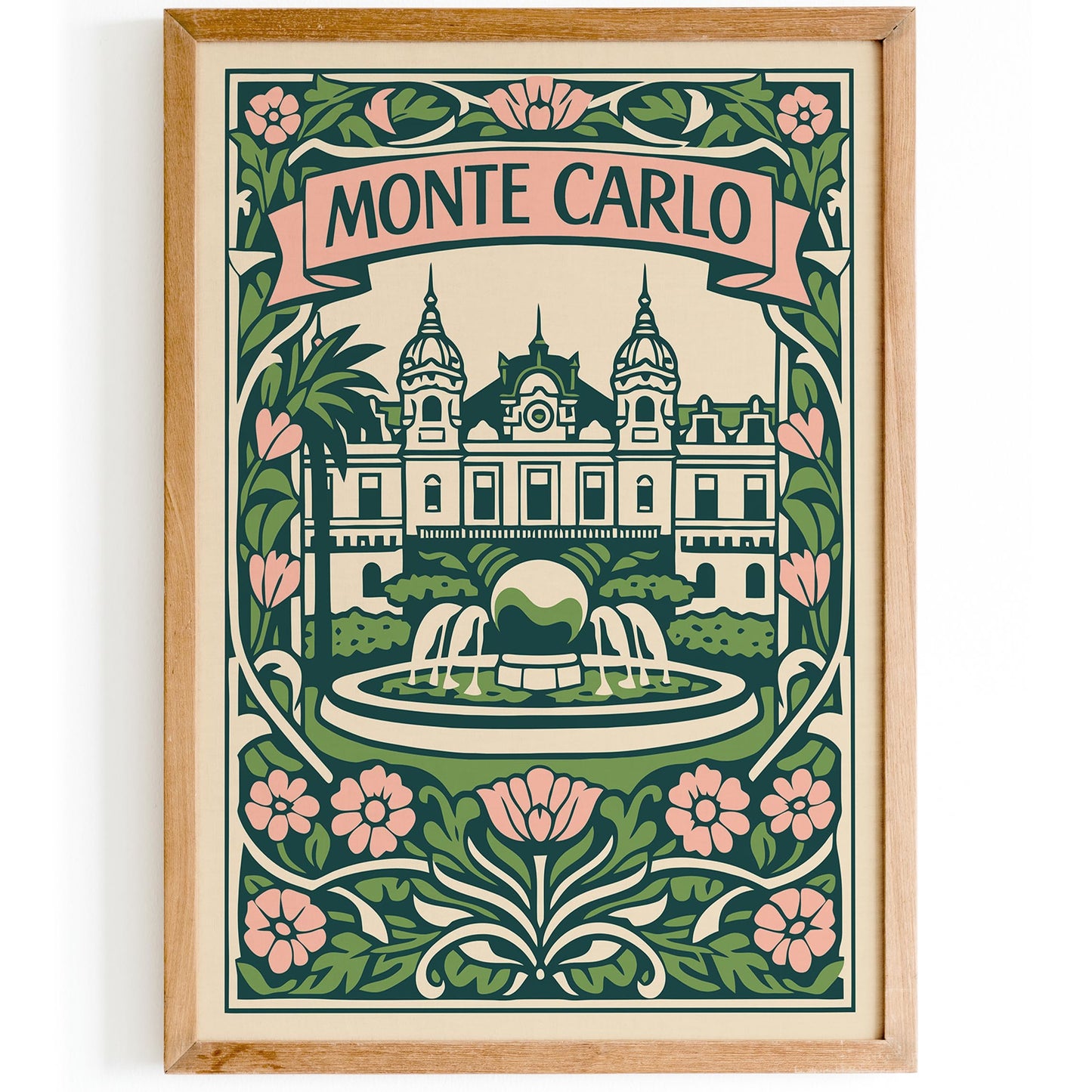Monte Carlo Travel Poster