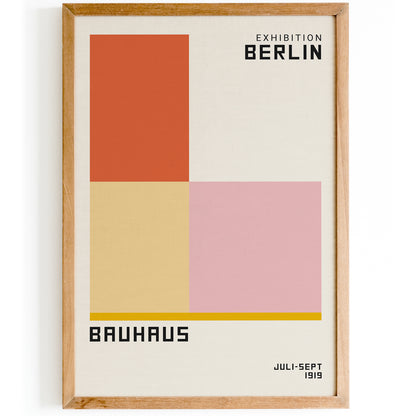 Bauhaus Modern Geometric Poster