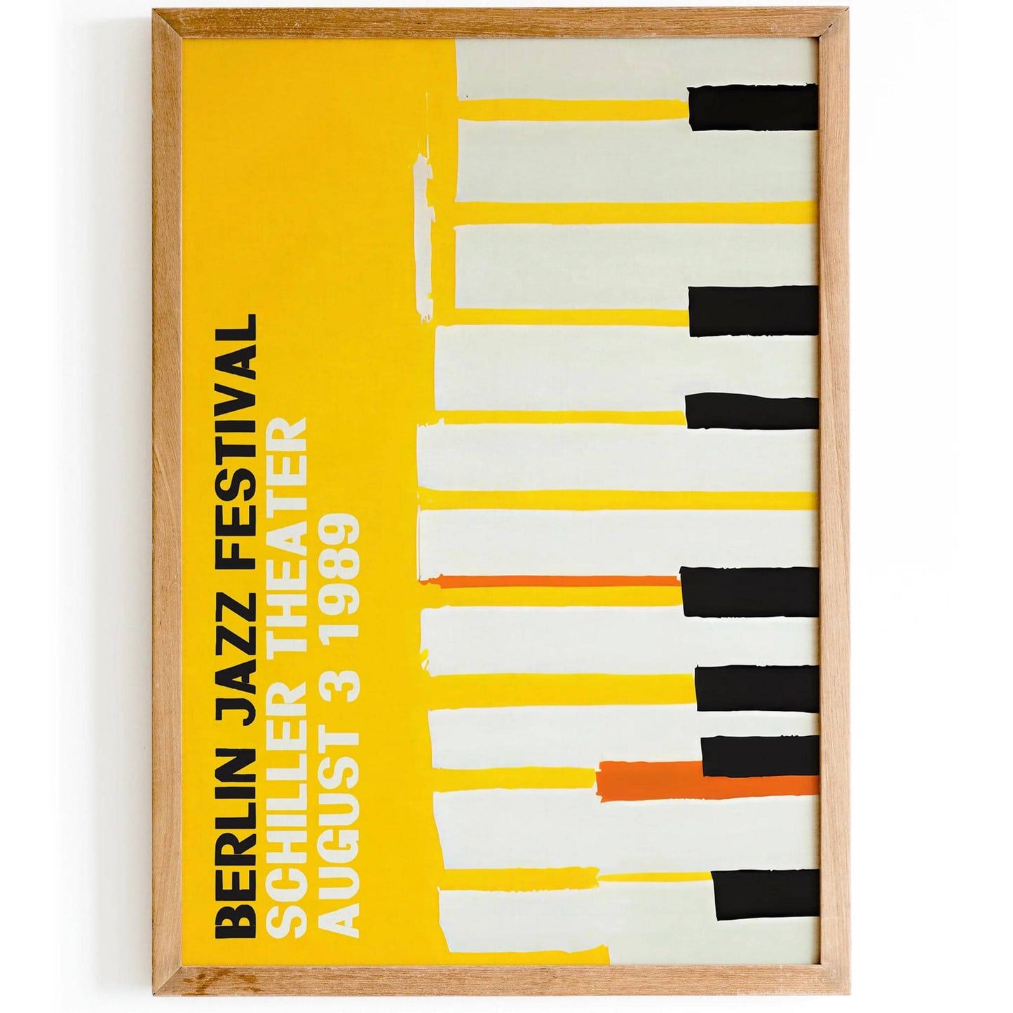 Berlin Jazz Festival 1989 Piano Poster - HypeSheriff