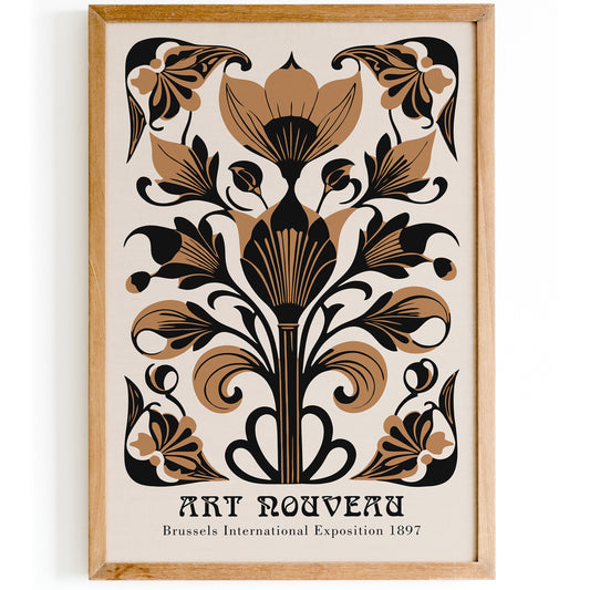 Botanical Art Nouveau Art Print