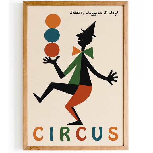 Vintage Circus Print - Retro Entertainment Poster