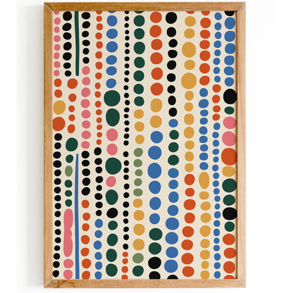 Colorful Dots Pattern Print