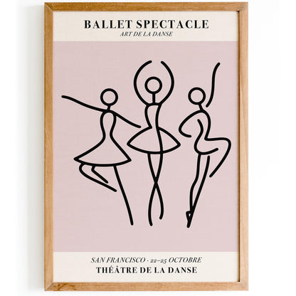 Ballet Spectacle Poster Dance Music Print