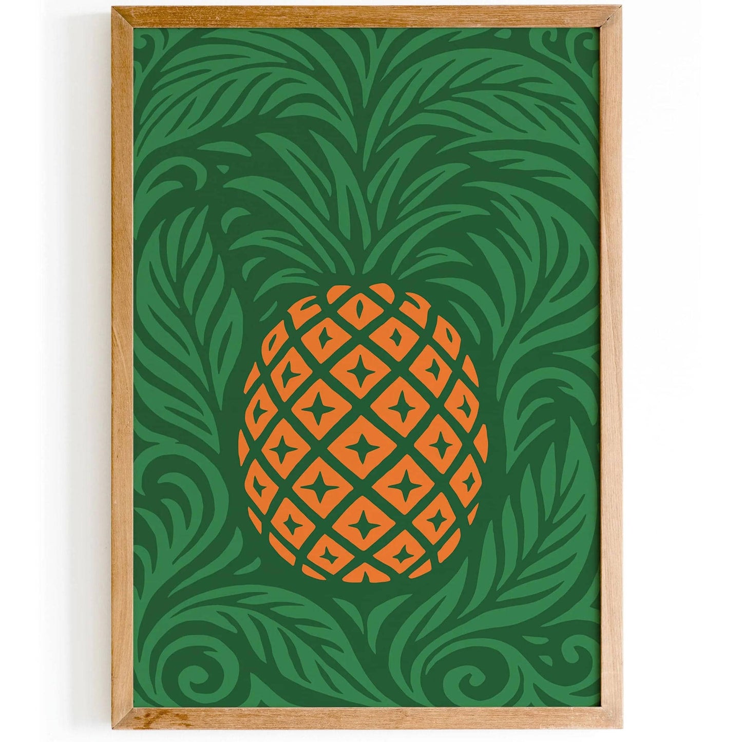 Kitchen Wall Art - Tropical Pineapple Print