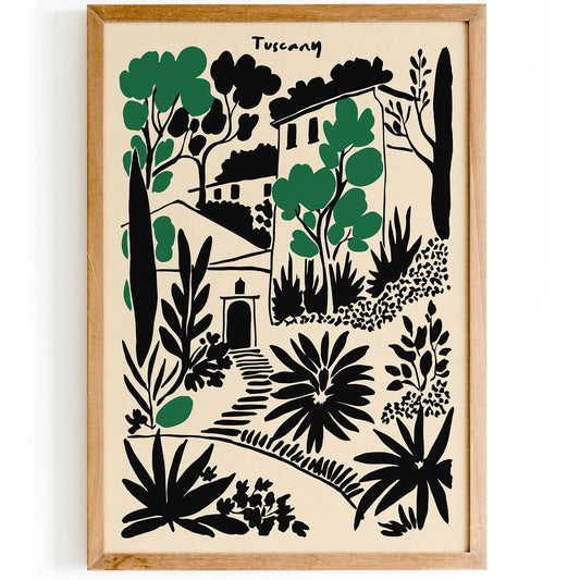 Tuscany Landscape Poster 2025