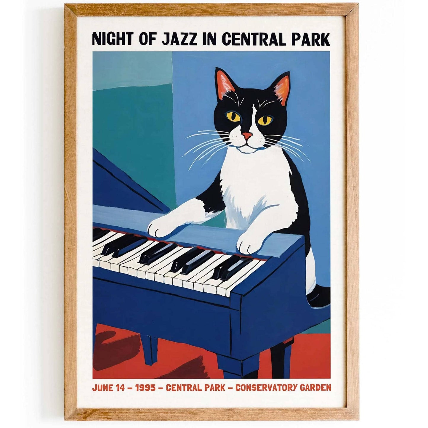 1995 Central Park Jazz Poster