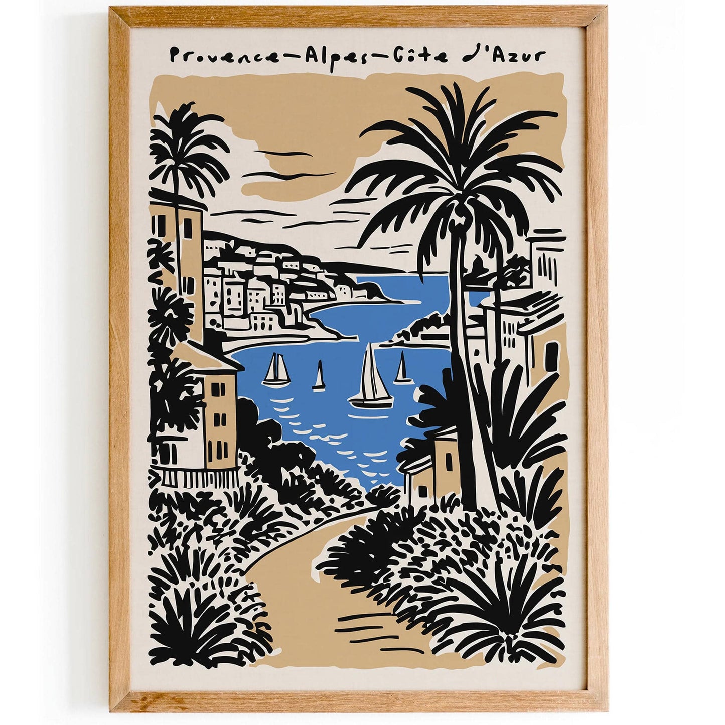 Provence Alpes Cote d Azur Travel Poster