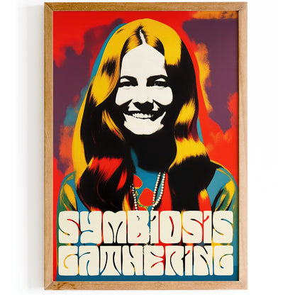 Symbiosis Gathering Hippie Festival Retro Poster