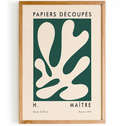 Master of Cut Outs Green Leaf Poster