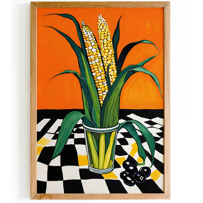 Corn & Olives Bold Kitchen Poster