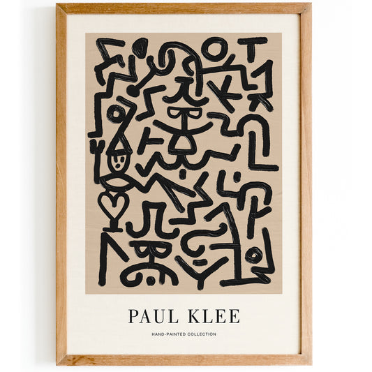 Paul Klee Comedians Painted Poster