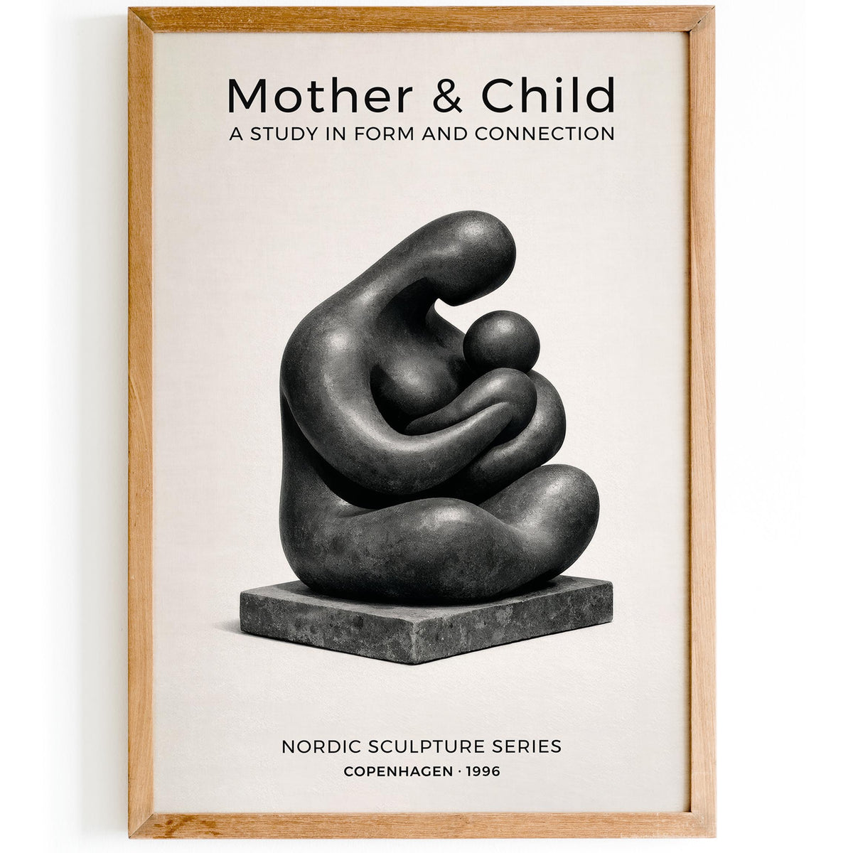 Mother and Child Scandinavian Art Poster
