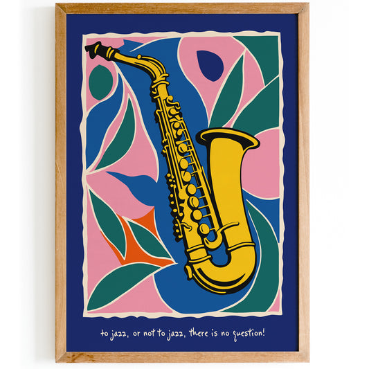 Colorful Jazz Quote Music Poster