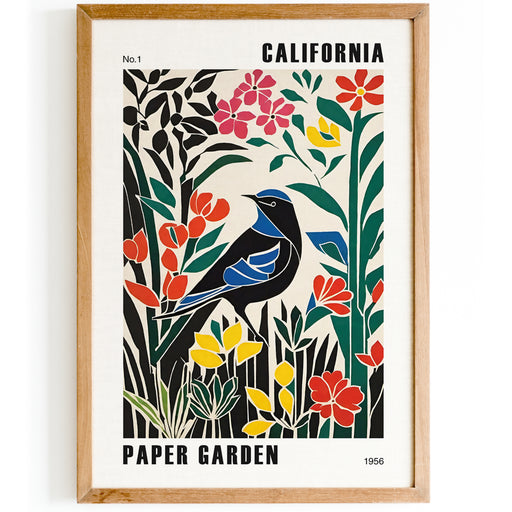 California Paper Garden Poster
