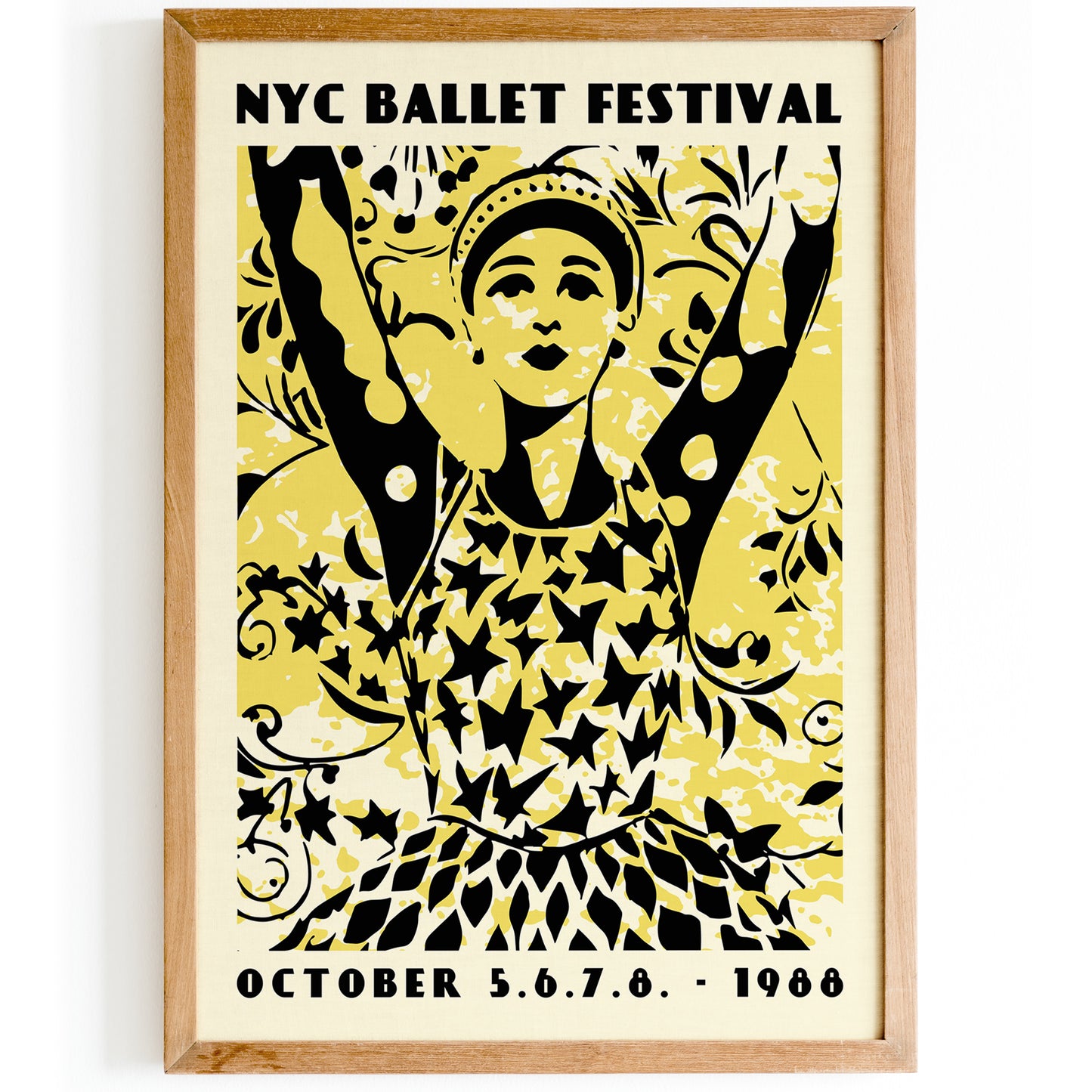 NYC Ballerina Wall Art Poster