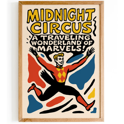 Midnight Circus Traveling Wonderland Poster