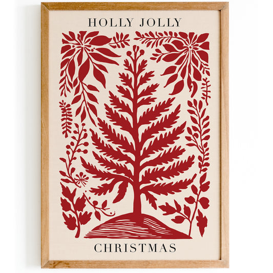 Holly Jolly Christmas Wall Art 2024