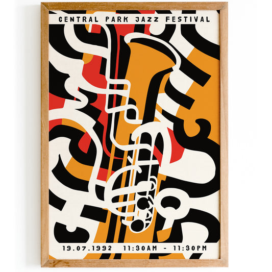 Central Park Jazz Festival Poster Print