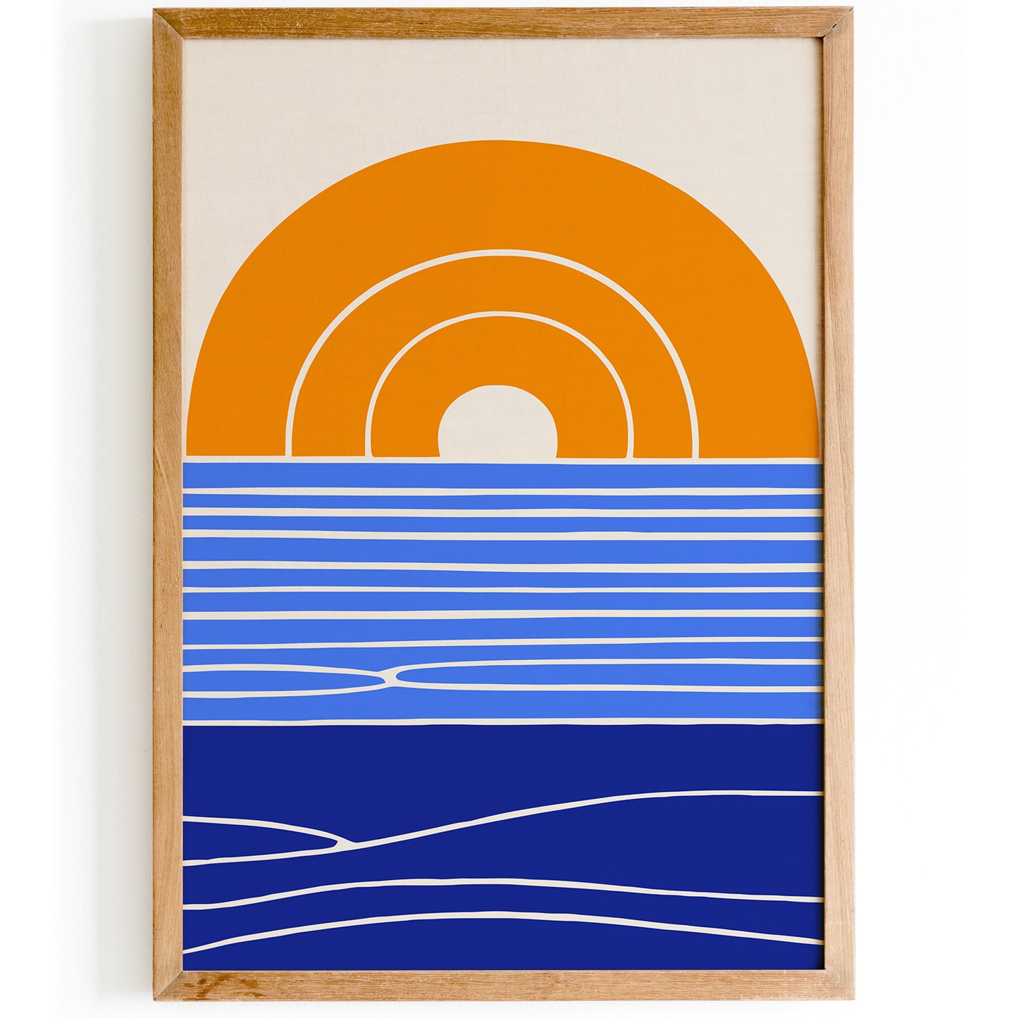 Mid Century Sun Retro Poster