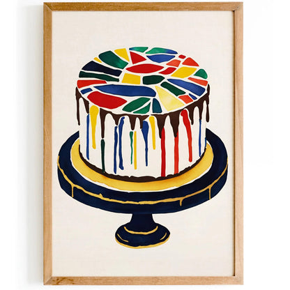 Japanese Kintsugi Cake Art Print