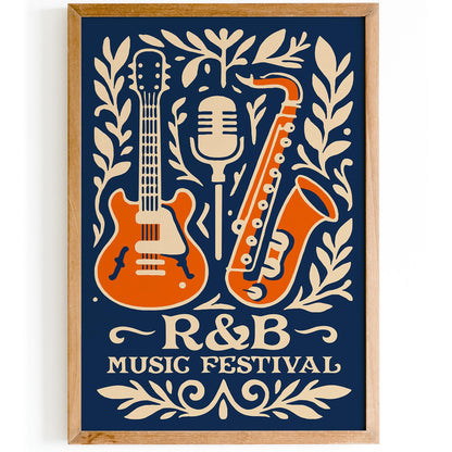 R&B Music Festival Poster