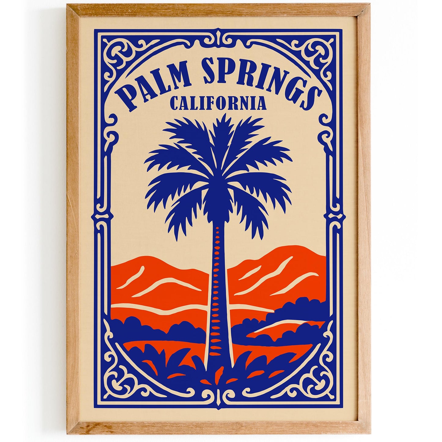 Palm Springs California Poster - Palm Tree Print