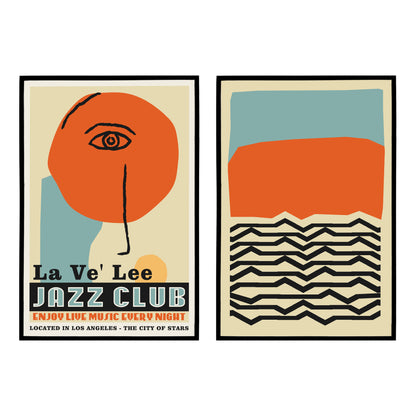 Set of 2 Modern Jazz Music Poster