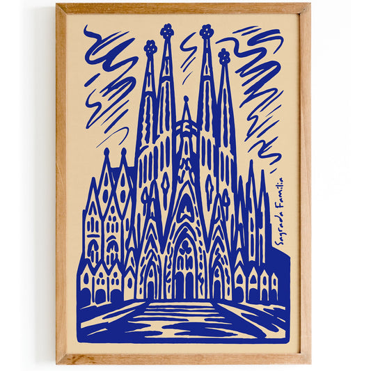 Sagrada Família Spain Architecture Poster