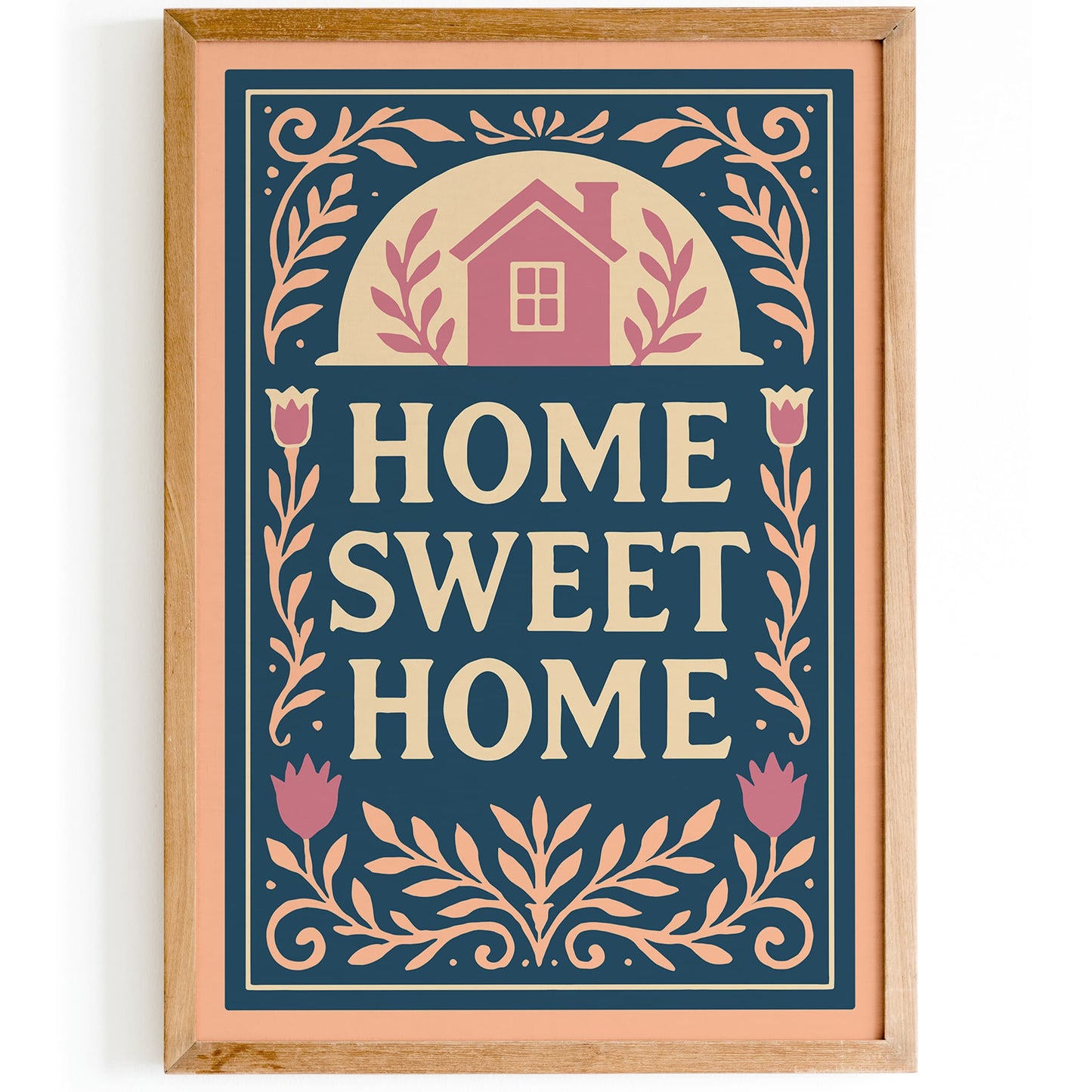 Home Sweet Home Art Print - Entryway Wall Decor Poster