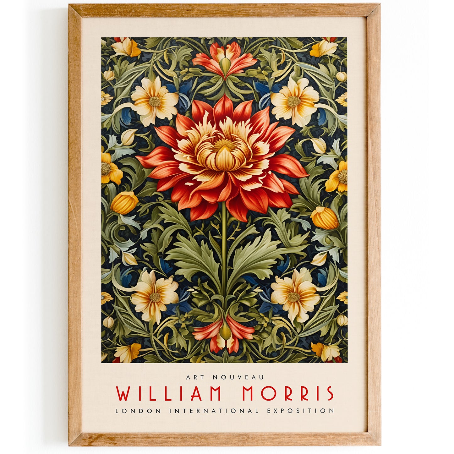 William Morris British Textile Art Poster