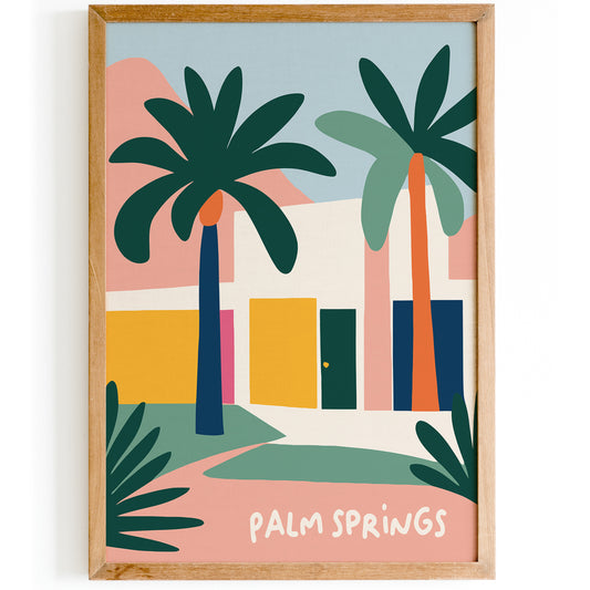 Palm Springs Modern Travel Poster