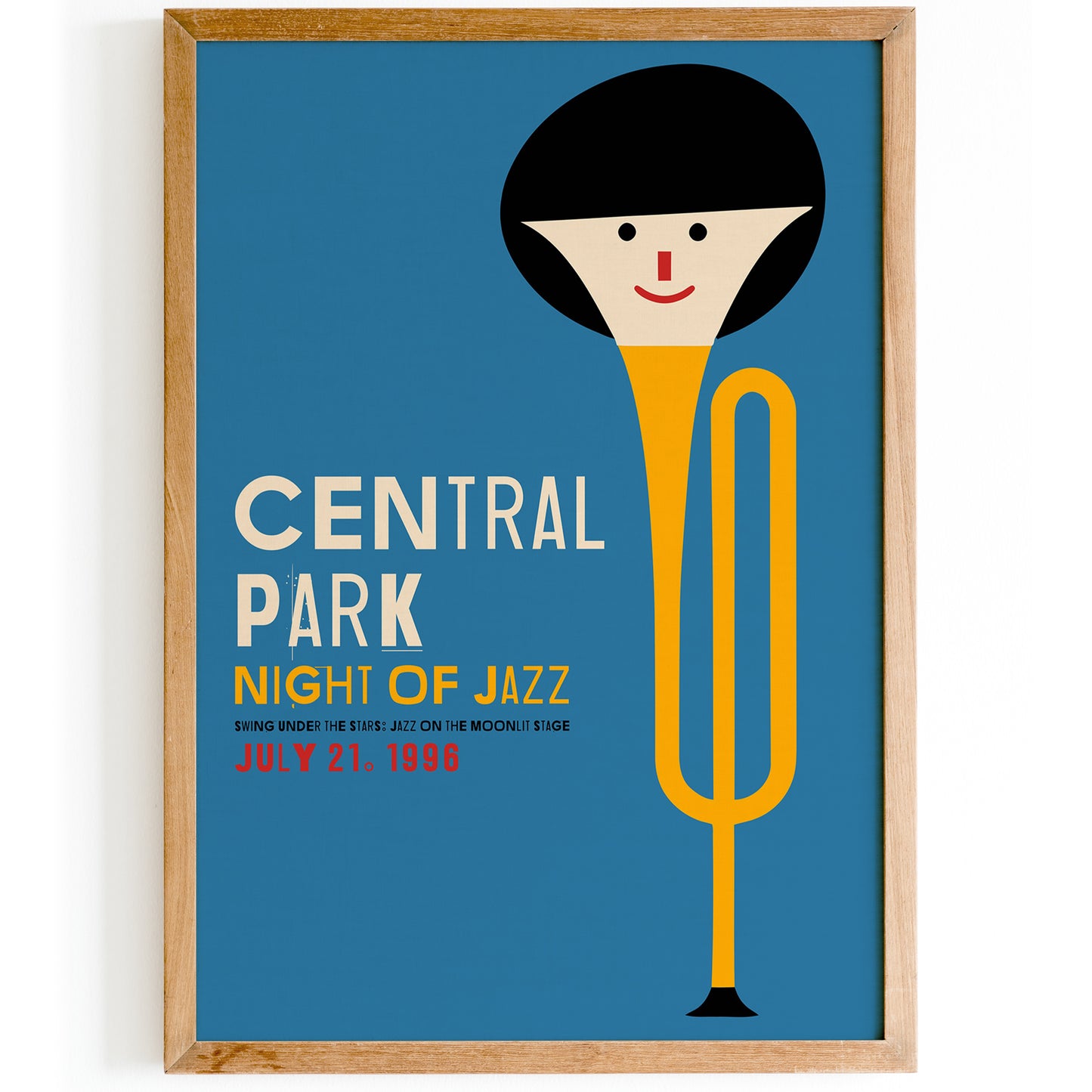 Central Park 1996 Jazz Retro Poster