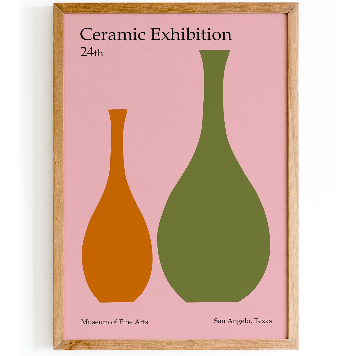 Ceramic Exhibition San Angelo Texas Poster