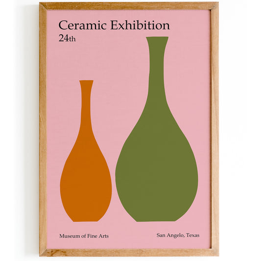 Ceramic Exhibition San Angelo Texas Poster