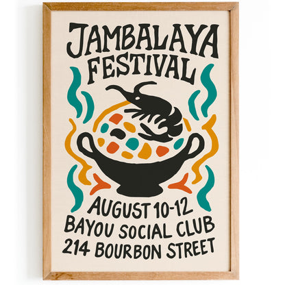 Jambalaya Festival Poster Print