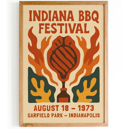 Indiana BBQ Festival Poster