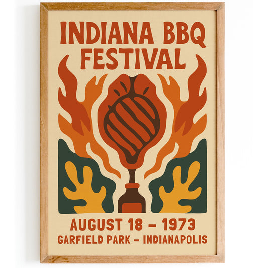 Indiana BBQ Festival Poster