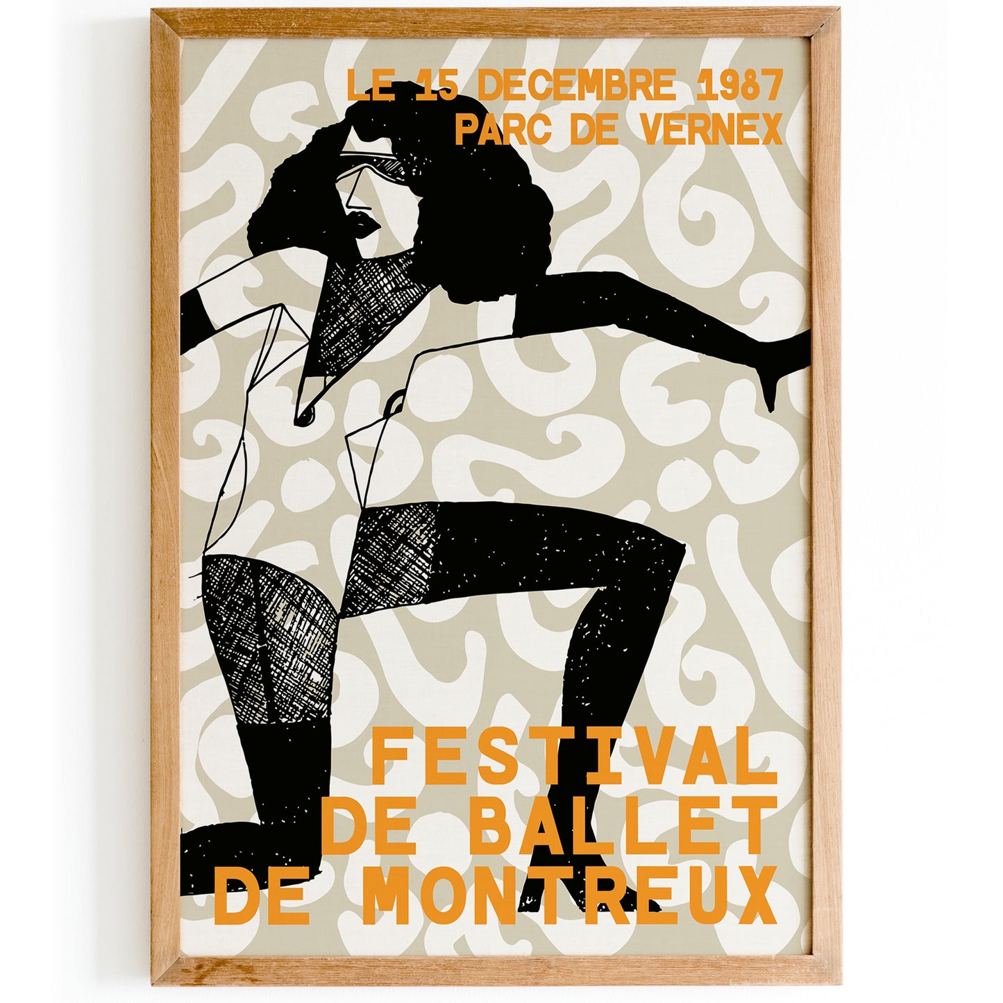 Montreux Ballet Festival Vintage Poster