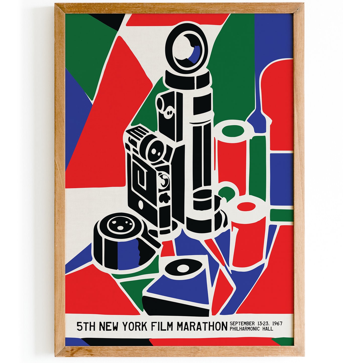 New York Film Marathon Retro Poster