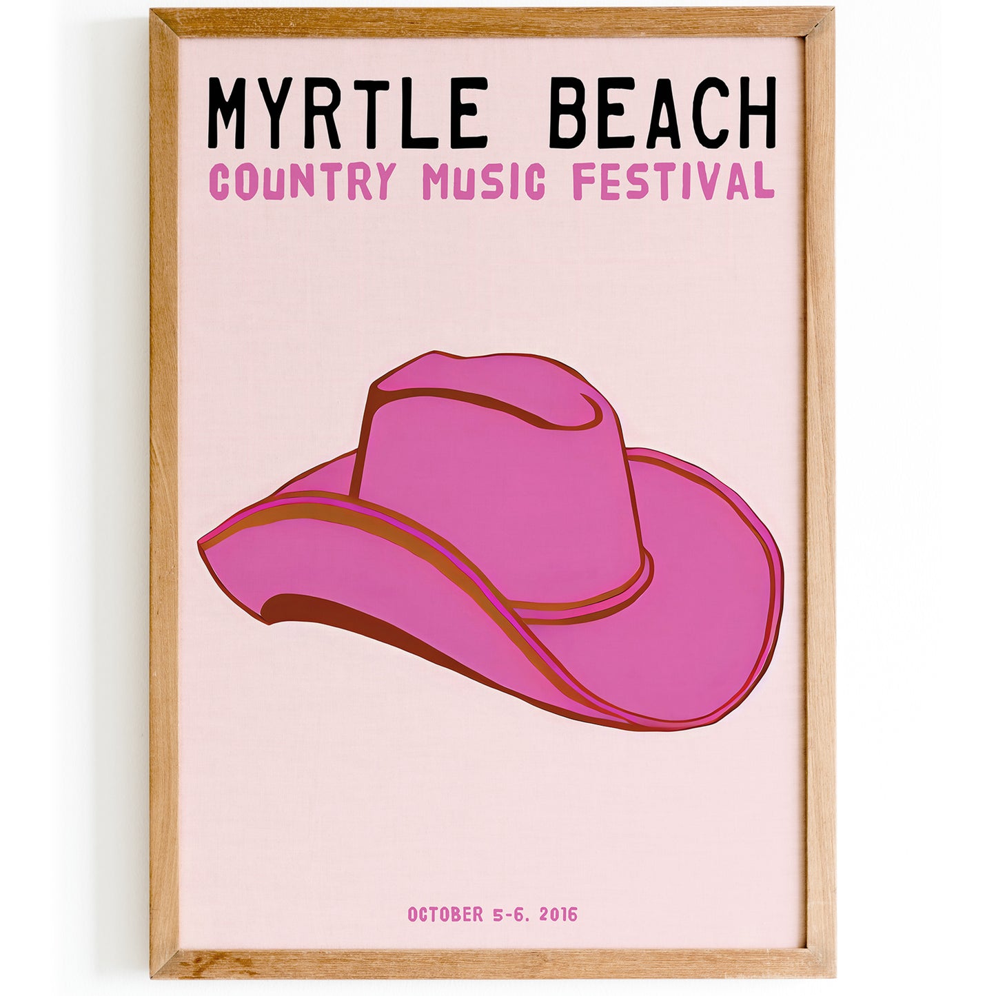 2016 Myrtle Beach Country Music Poster