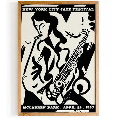 New York City Jazz Festival Vintage Poster