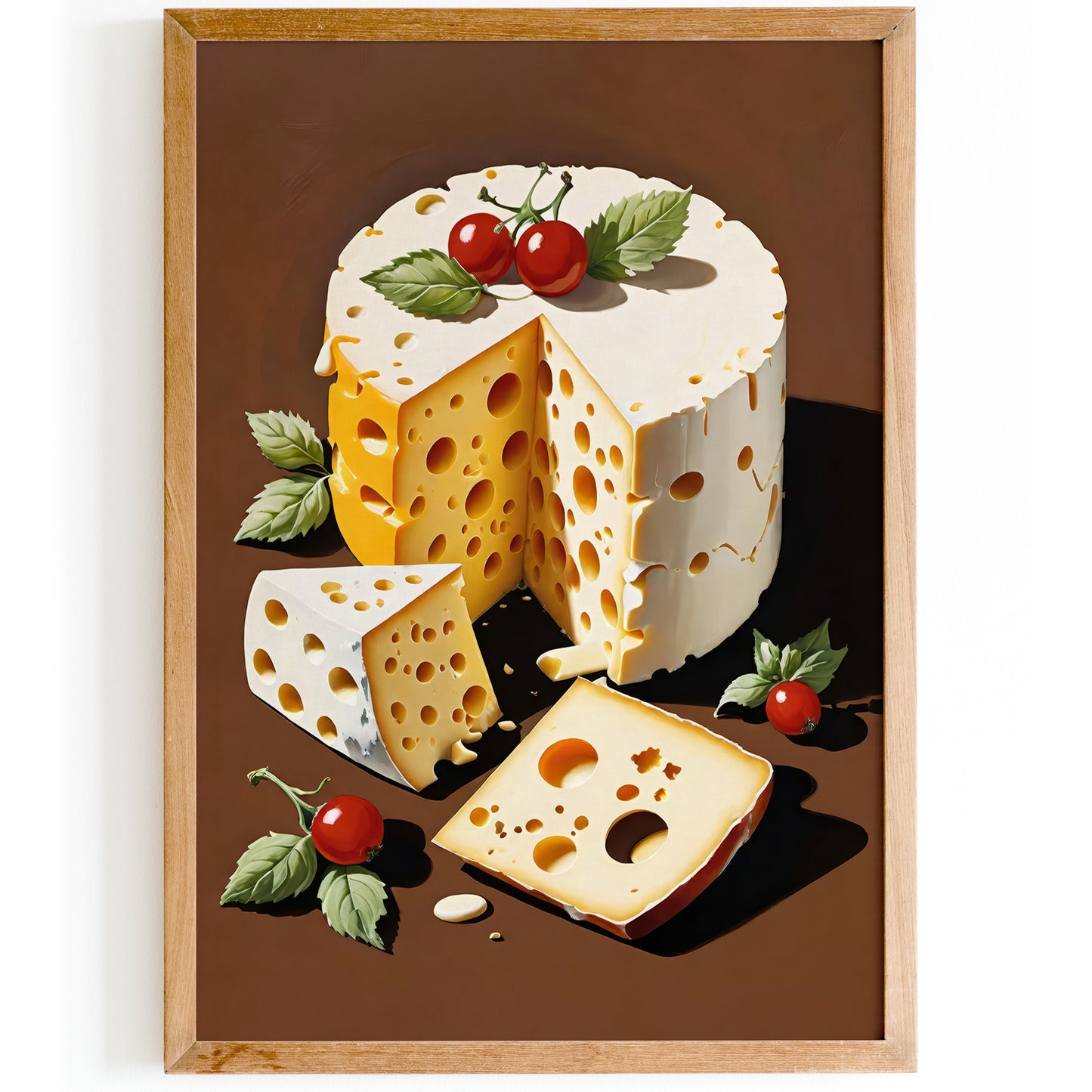 French Cheese Kitchen Wall Art Print