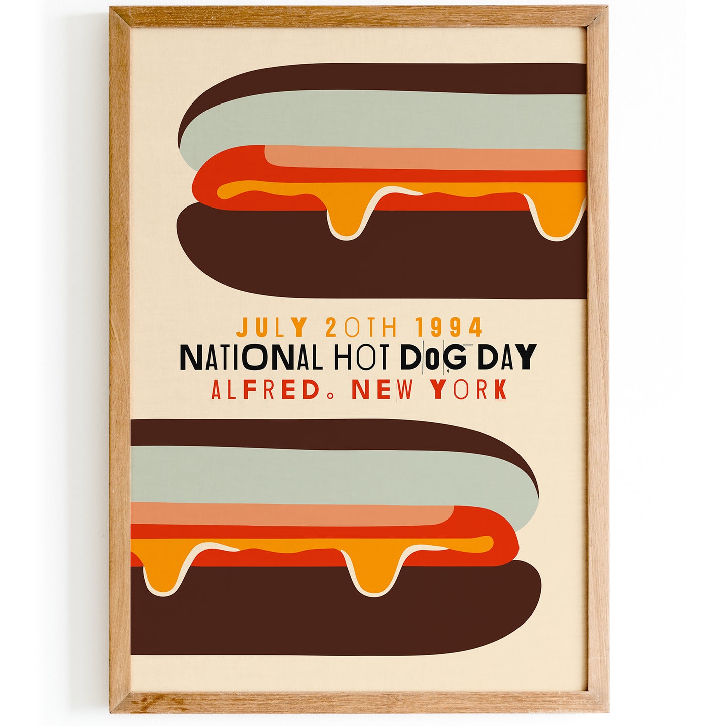 National Hot-Dog Day Poster